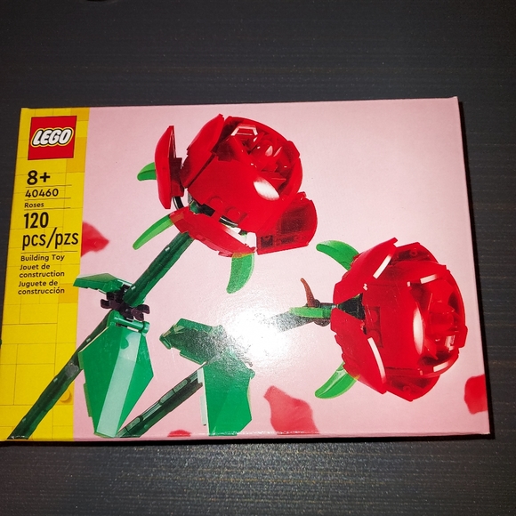 Lego Other - LEGO Roses Building Kit, Unique Gift for Valentine's Day, 40460